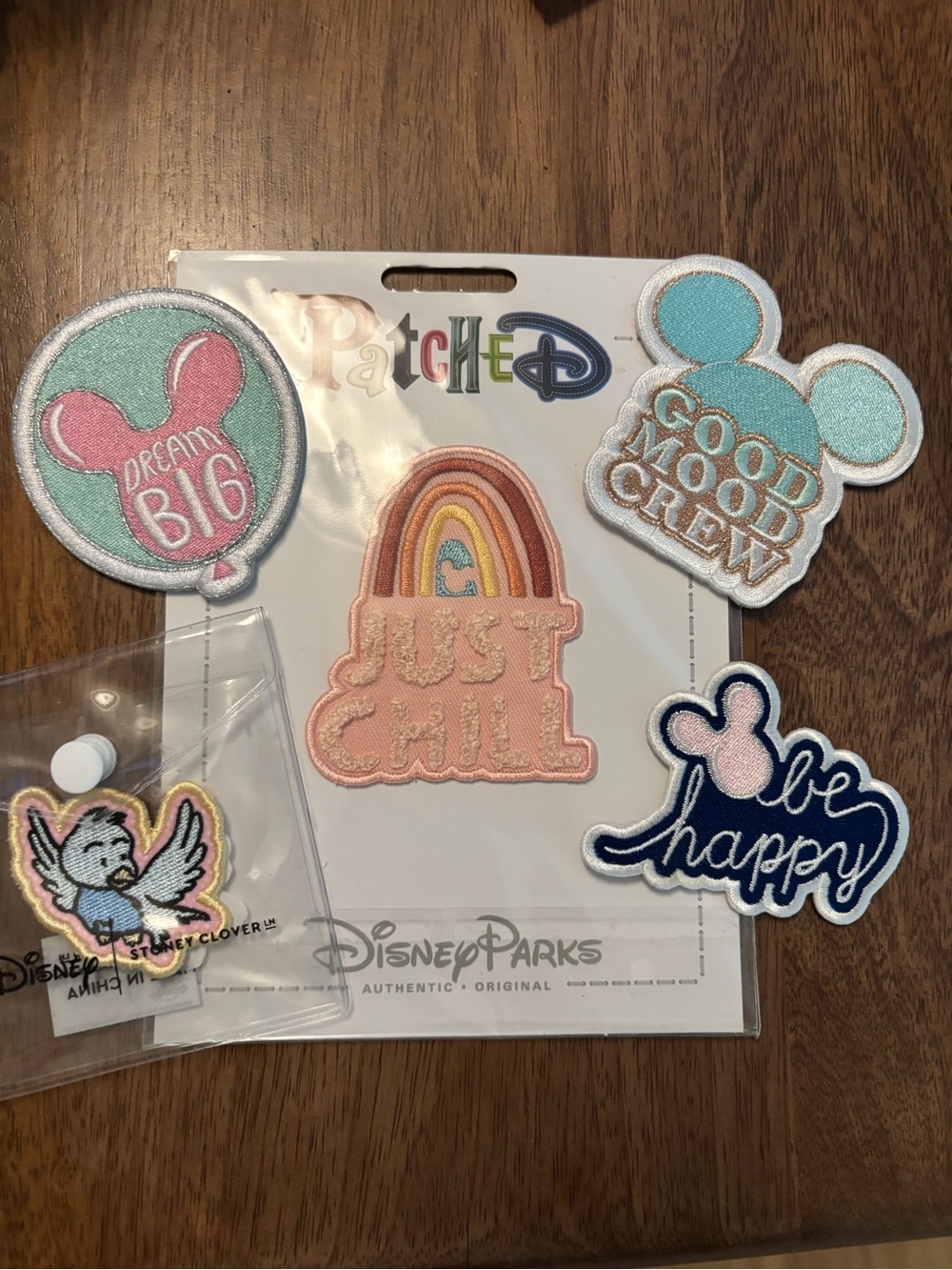 Lot of Disney Parks Iron-On Patches including Stoney Clover